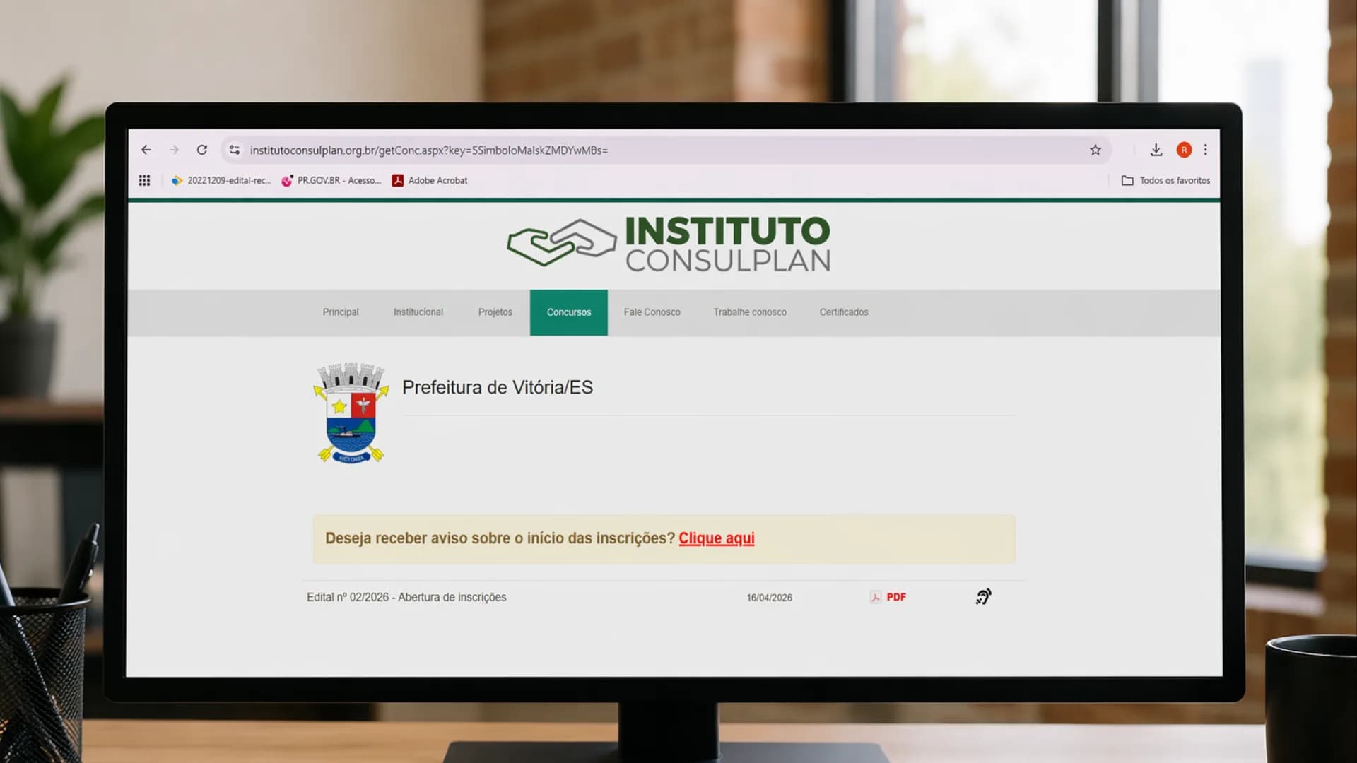 Últimos dias para se inscrever no concurso da Prefeitura de Vitória 2026
