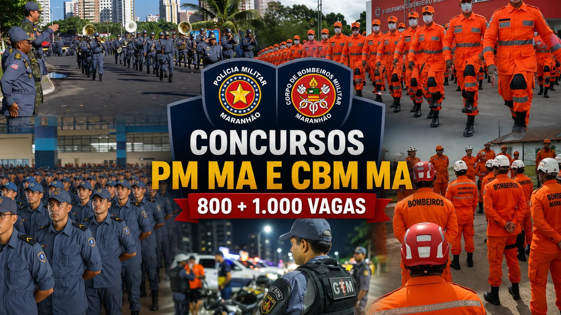 Concursos PM MA e CBM MA têm editais retificados; veja o que mudou