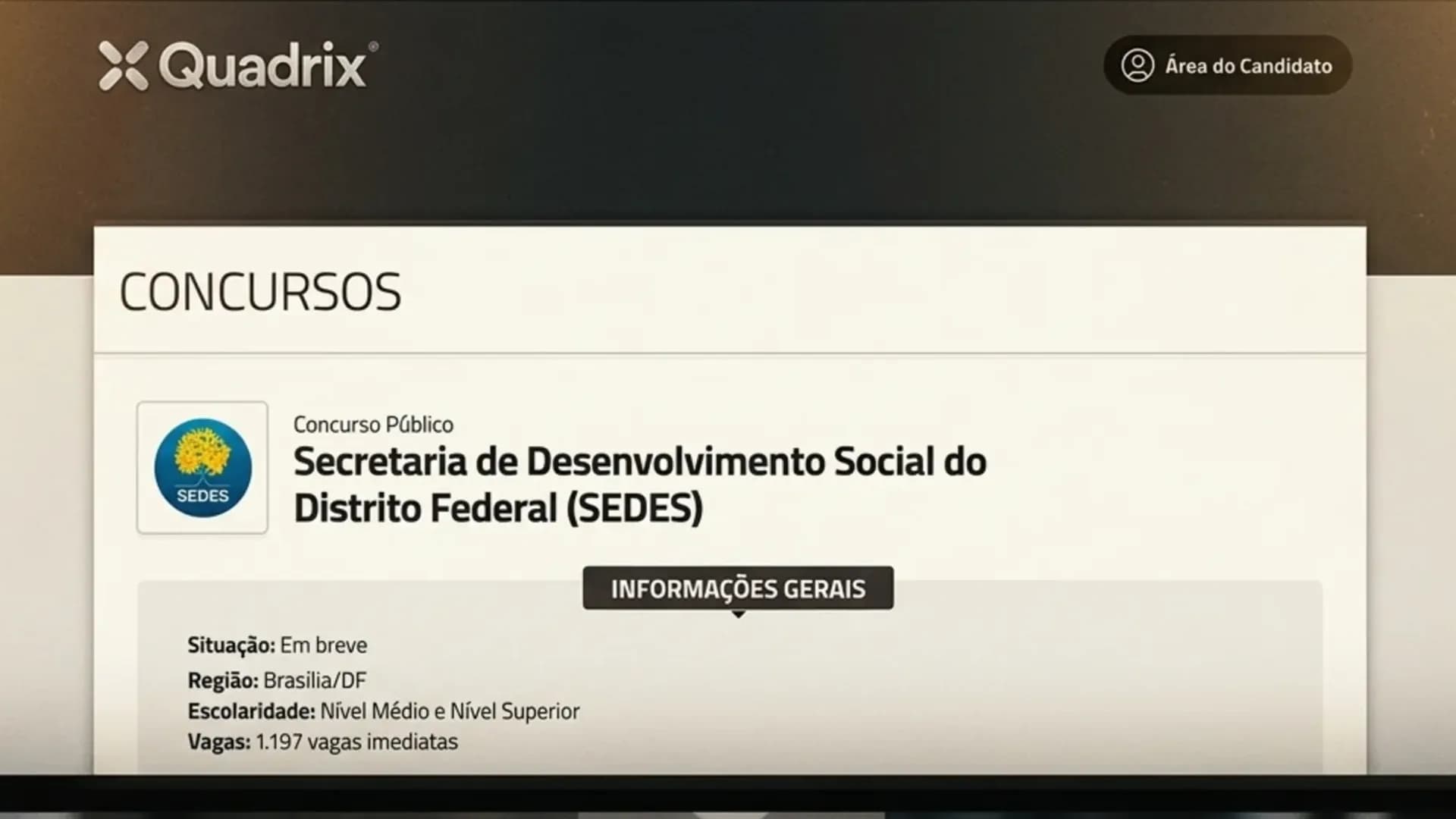 SEDES DF acende alerta entre concurseiros: veja o que a Quadrix deve cobrar e por onde começar agora