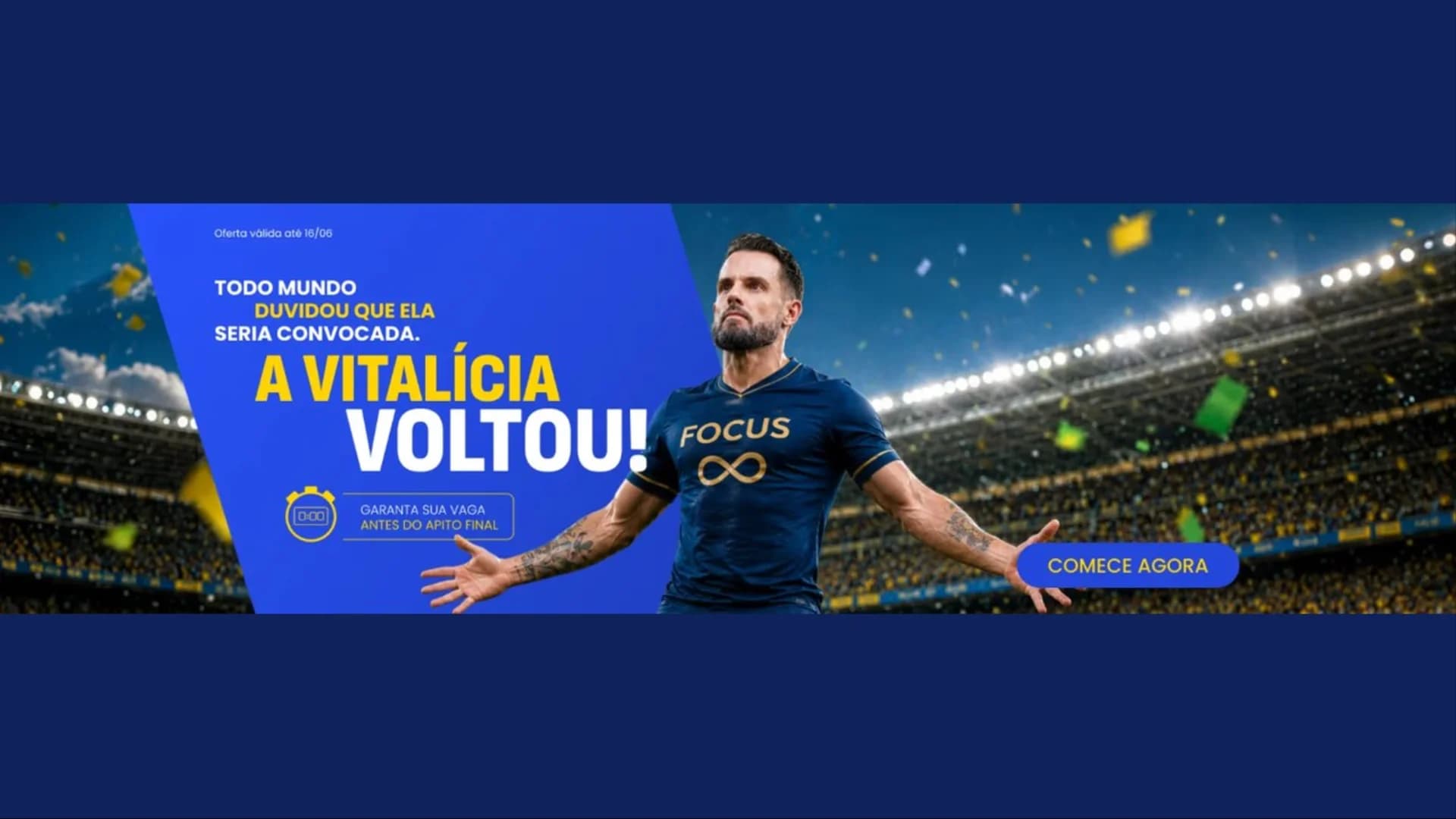 A Vitalícia Voltou: promoção especial do Focus Concursos entra nos acréscimos