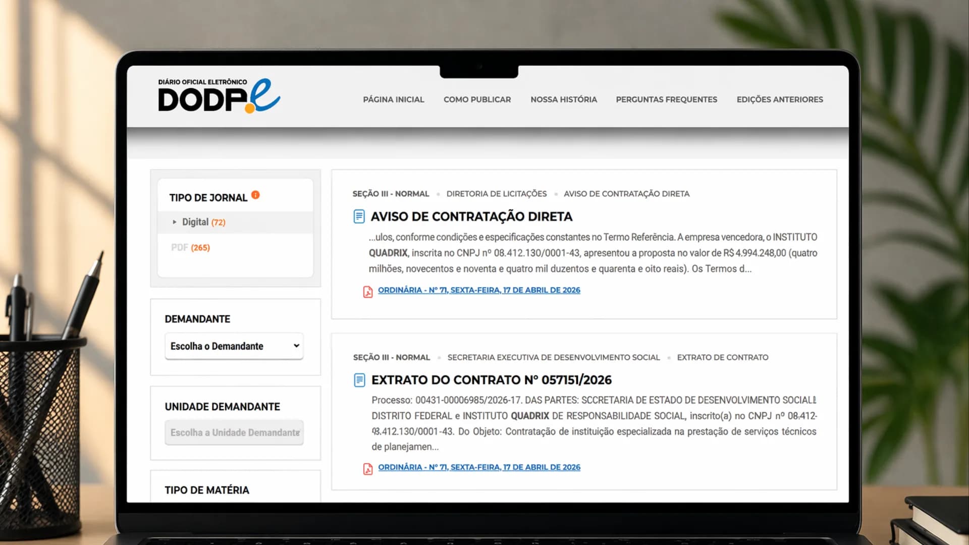 Concurso SEDES DF com 1.197 vagas tem banca oficializada em Diário Oficial