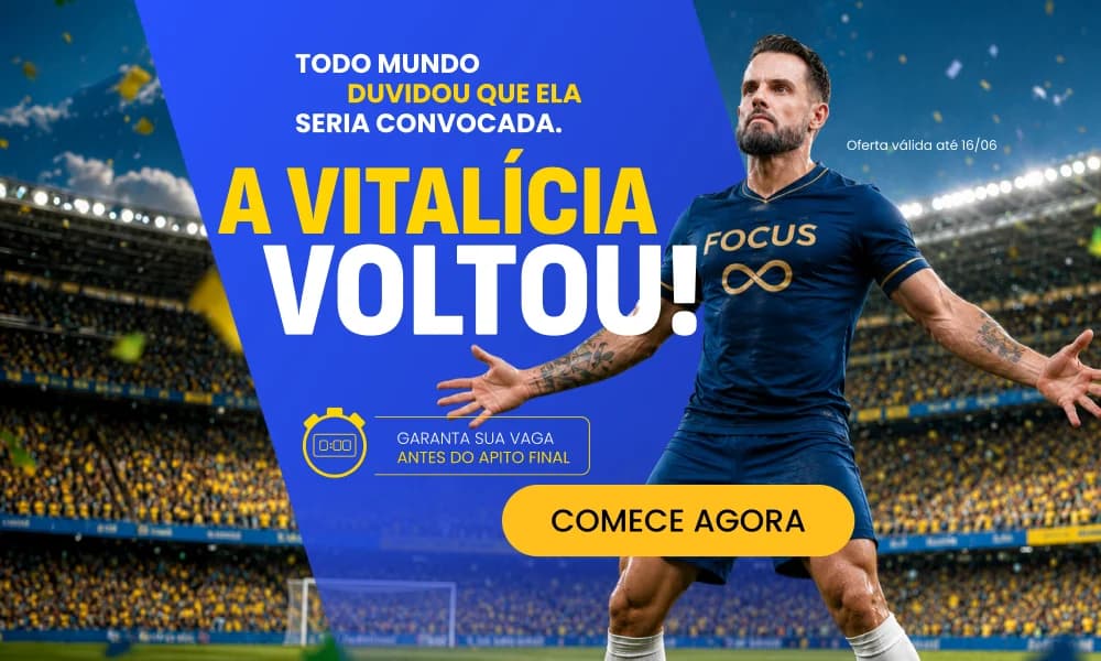 A VITALÍCIA VOLTOU! Aproveite a oferta da assinatura vitalícia do Focus Concursos