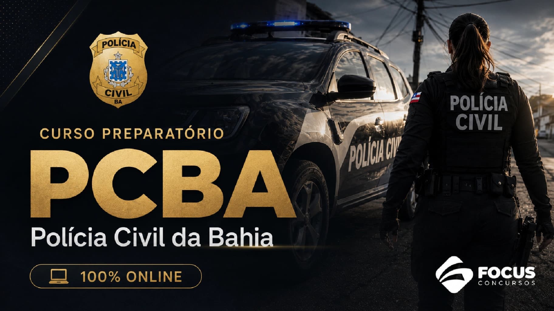 Curso PC BA 2026 – Escrivão de Polícia Civil | Combo Completo 5 em 1
